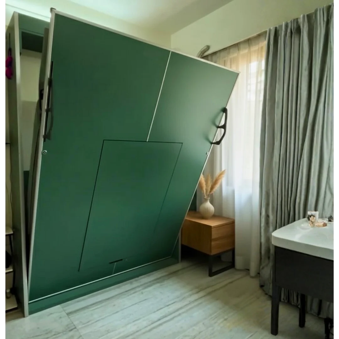 Classic Wall Bed with Sliding Dining Table