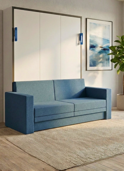 Eco Wall Bed With Fixed Sofa