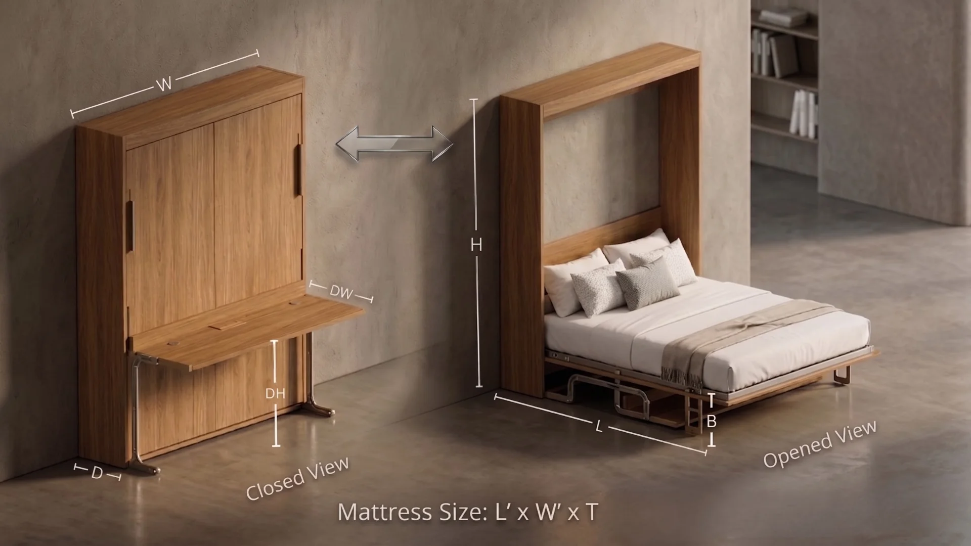 Bed Dimension Diagram