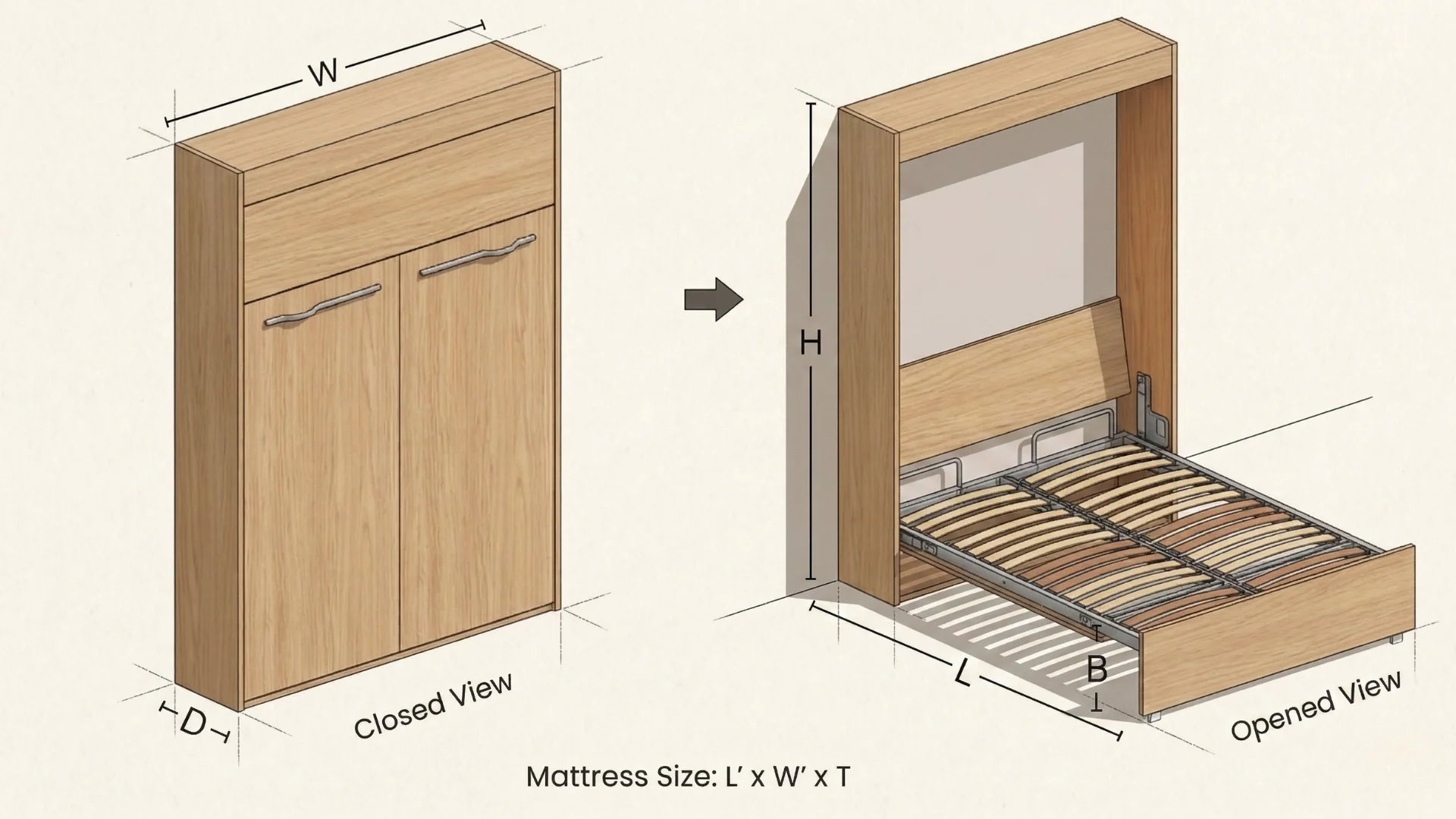 Bed Dimension Diagram