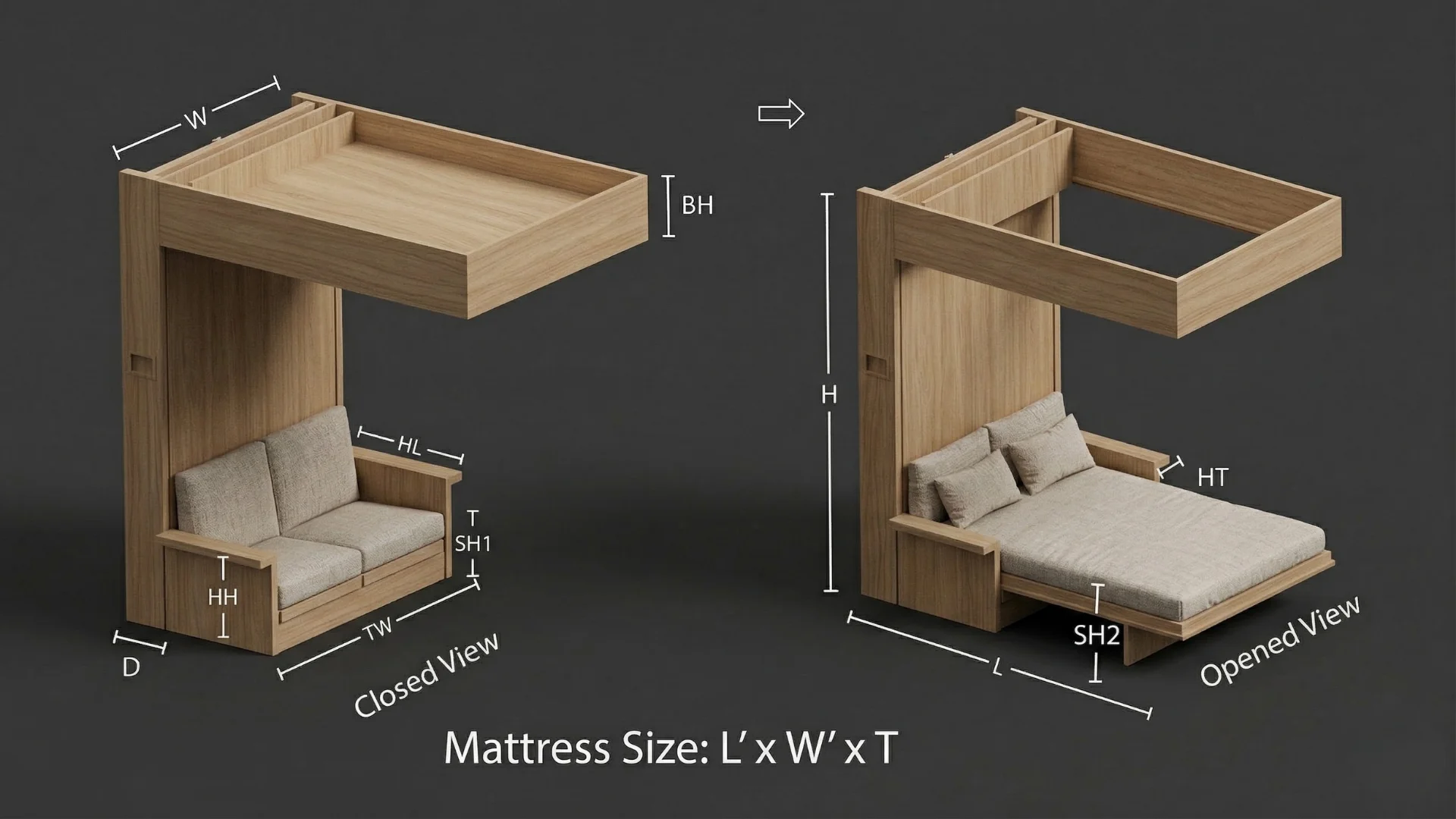 Smart Ceiling Bed