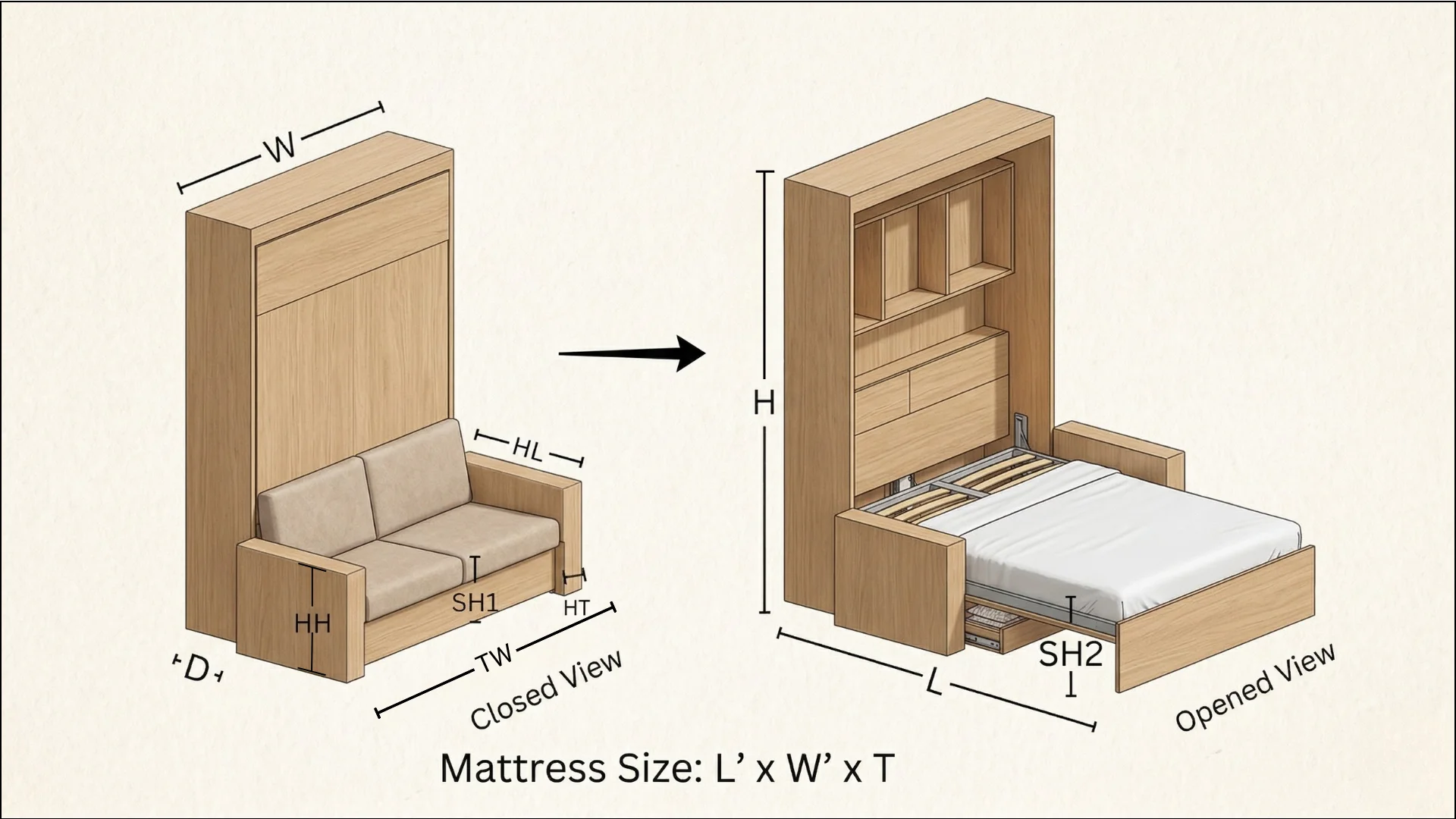 Premium power bed with auto sync sofa