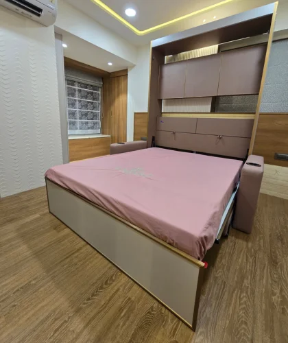 Premium Power Bed with Auto Sync Sofa
