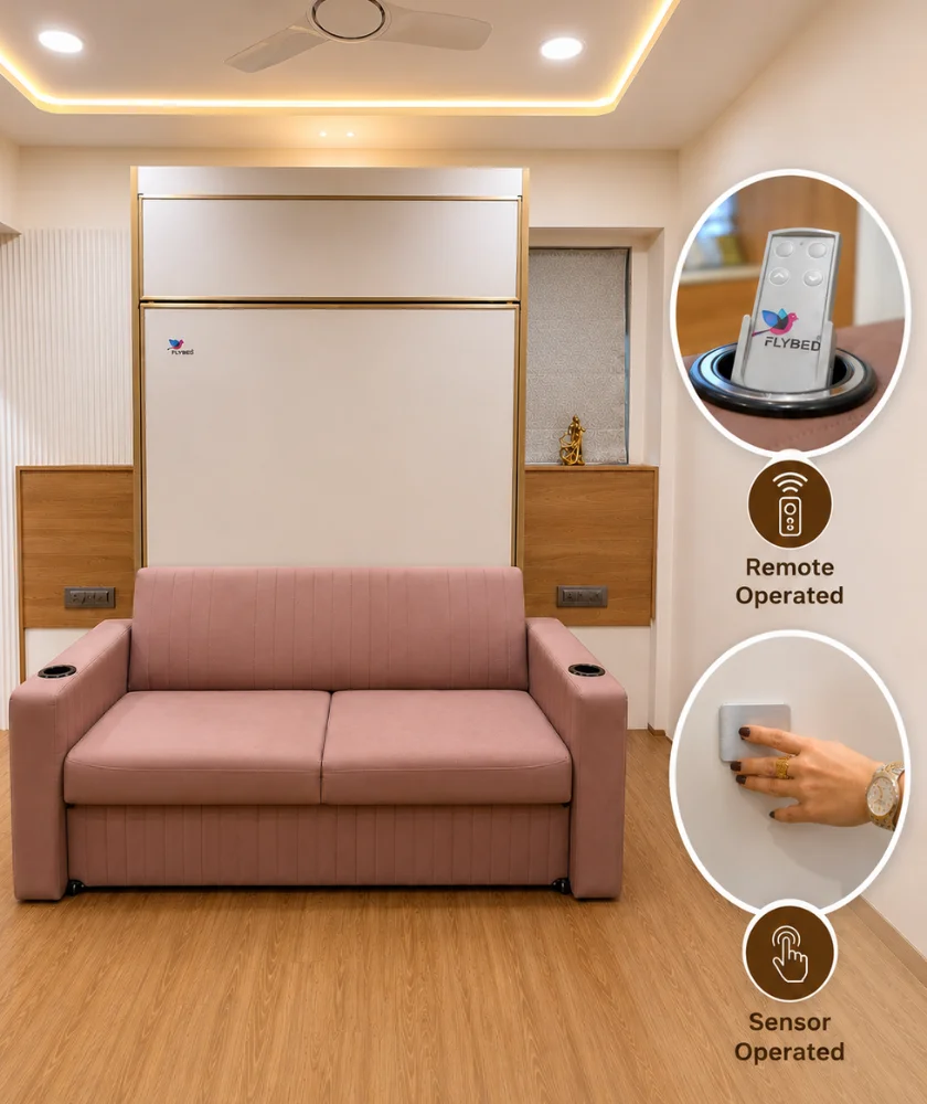 power bed with auto sync sofa